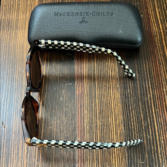MacKenzie-Childs Tortoiseshell Cat-Eye Sunglasses with Dark Brown Lenses